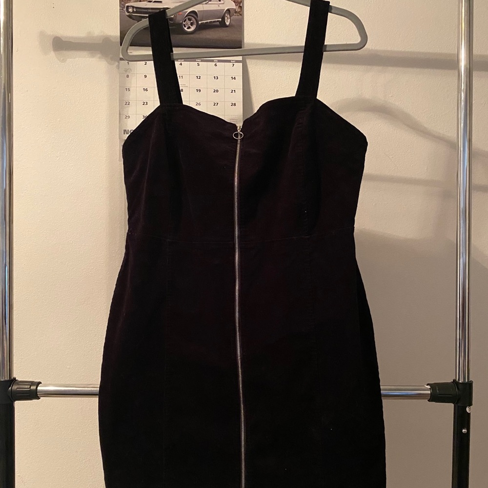 Black Zip Up Dress